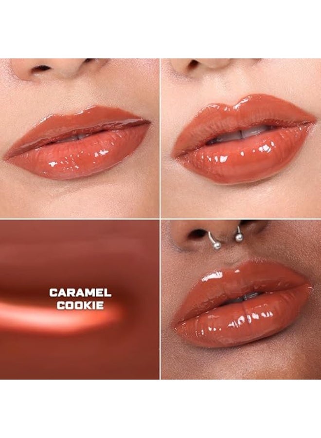 كيرو ملمع شفاه كيرو سيراميد دريب الملون - كراميل كوكيز، 2 غرام | بلسم مرطب لامع مع سيراميدات وسكوالين | لمسة نهائية لامعة، عناية مغذية ونباتية للشفاه - Image 4